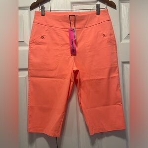 NWT Brand New Jamie Sadock Bermuda Long Shorts Golf capris Stretch size 8